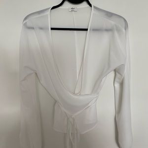 Aritzia Wrap Blouse